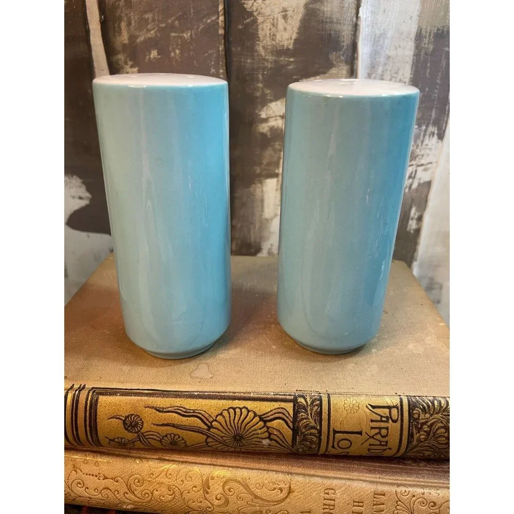 Vintage Mid Century MCM Mikasa Focus Covered Butter Salt Pepper Set